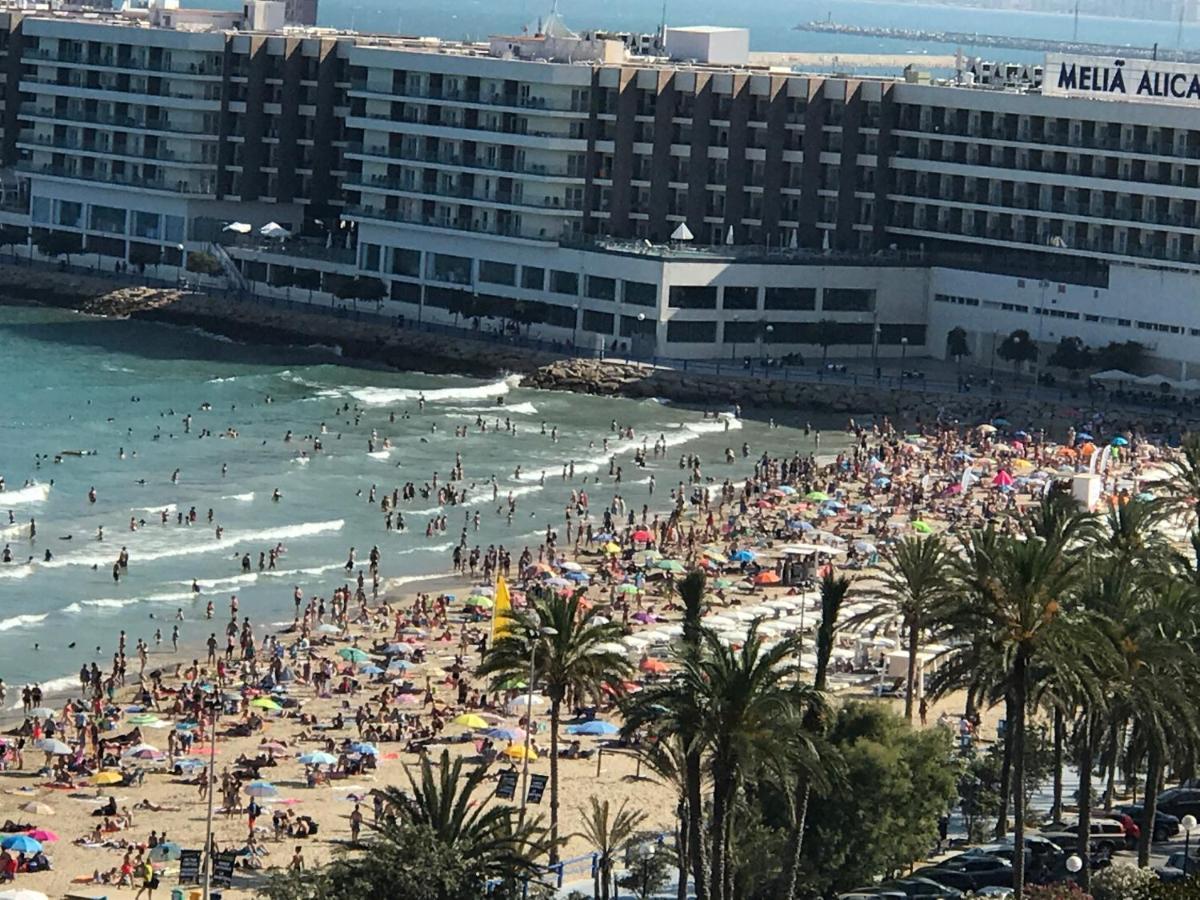 Apartamento Con Vistas Al Mar Primera Linea De Playa Del Postiguet Apartment Alicante Luaran gambar