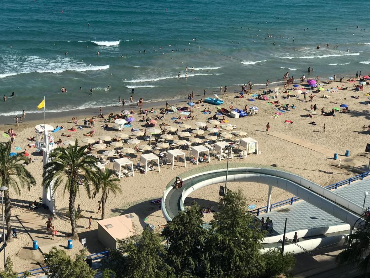 Apartamento Con Vistas Al Mar Primera Linea De Playa Del Postiguet Apartment Alicante Luaran gambar