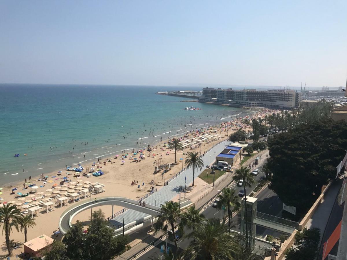 Apartamento Con Vistas Al Mar Primera Linea De Playa Del Postiguet Apartment Alicante Luaran gambar