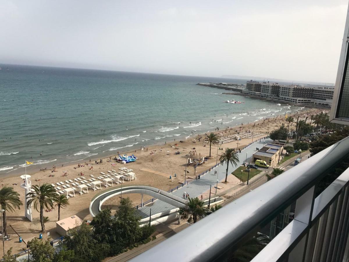 Apartamento Con Vistas Al Mar Primera Linea De Playa Del Postiguet Apartment Alicante Luaran gambar